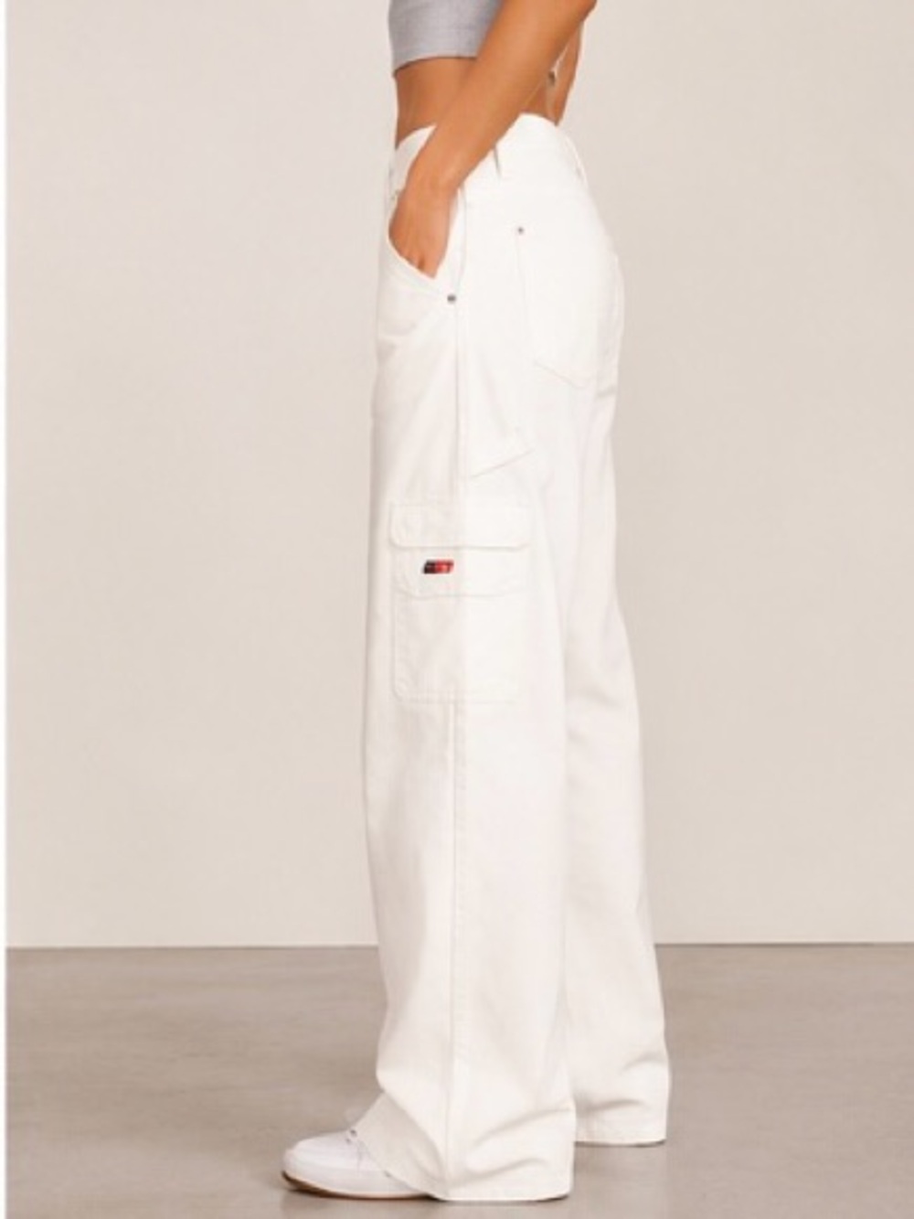 Revolve White Cargo Pants Brand- Honor the Gift